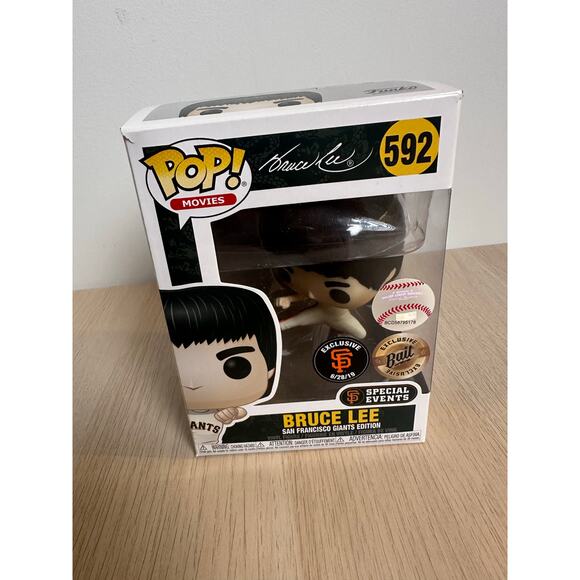 Funko Other - Funko Pop - Bruce Lee ( #592 ) / S.F Giants “Exclusive Bait”